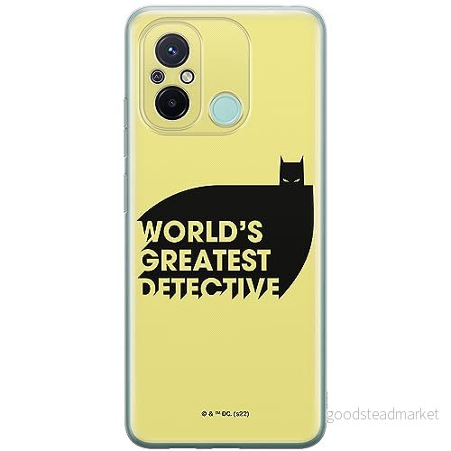 ERT GROUP mobiltelefonfodral för Xiaomi REDMI 12C/ 11A originalt och officiellt licensierat DC mönster Batman 051 optimalt anpassad till formen på mobiltelefonen, fodral tillverkad av TPU plast 5905511849412