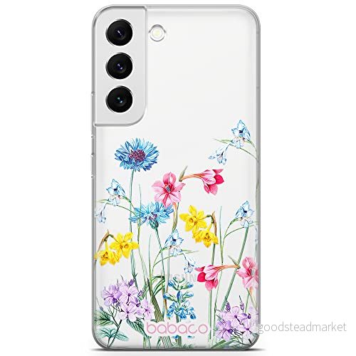 ERT GROUP mobiltelefonfodral för Samsung S22 PLUS originalt och officiellt licensierat Babaco mönster Flowers 040 optimalt anpassad till formen på mobiltelefonen, gedeeltelijk transparant 5905131311429