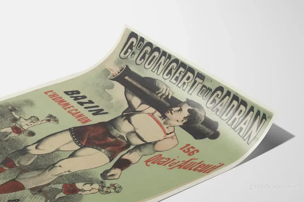Vintageposter för Stora Konserten vid Cadran - L'Homme Canon Bazin - Bild 3
