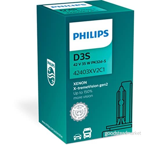 Philips Xenon car headlight bulb 42403XV2C1 light bulbs (D3S, 35 W, Xenon, High beam, Low PK32d 5, 4800 K) 8727900377170