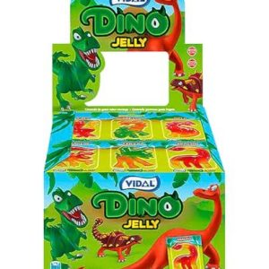 Vidal Friandises Dino Jelly Dinosaurieformade godis Jordgubbssmak Format på 66 enheter Individuellt förpackade 8413178321020 Vidal Friandises Dino Jelly Dinosaurieformade godis Jordgubbssmak Format på 66 enheter Individuellt förpackade 8413178321020
