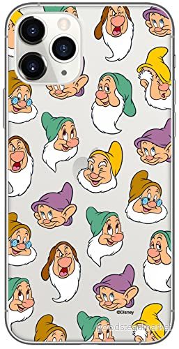 ERT GROUP mobiltelefonfodral för Iphone 11 PRO originalt och officiellt licensierat Disney mönster Snow White and the Seven Dwarfs 015 anpassad till formen på mobiltelefonen, gedeeltelijk transparant 5905131775580