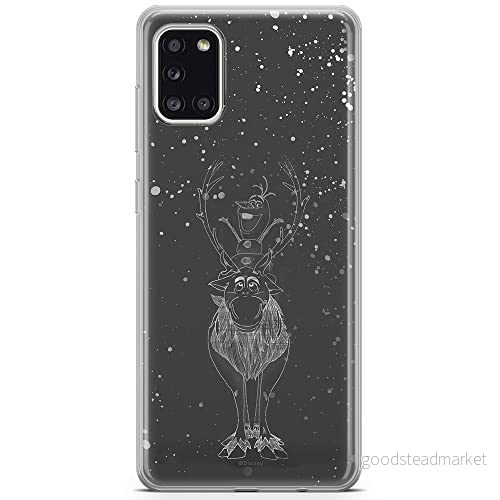 ERT GROUP mobiltelefonfodral för Samsung A31 originalt och officiellt licensierat Disney mönster Olaf and Sven 001 optimalt anpassad till formen på mobiltelefonen, fodral tillverkad av TPU plast 5903040219287