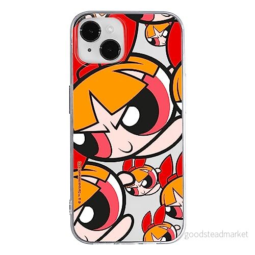 ERT GROUP mobiltelefonfodral för Iphone 14 originalt och officiellt licensierat The Powerpuff Girls mönster 010 anpassad till formen på mobiltelefonen, gedeeltelijk transparant 5905511959951