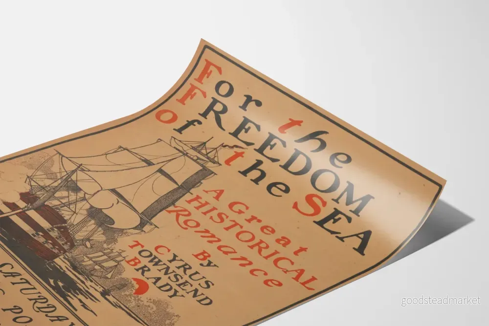 Historisk dekorativ poster för sjöfrittens frihet - Bild 3