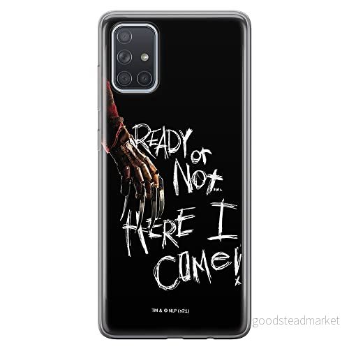 ERT GROUP mobiltelefonfodral för Samsung A71 originalt och officiellt licensierat Horror mönster Nightmare of Elm Street 001 anpassad till formen på mobiltelefonen, fodral tillverkad av TPU plast 5905511069032
