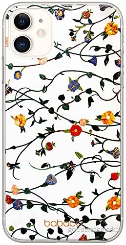 ERT GROUP mobiltelefonfodral för Apple Iphone 11 originalt och officiellt licensierat Babaco mönster Flowers 008 Vit optimalt anpassad till formen på mobiltelefonen, fodral tillverkad av TPU plast 5903537752051