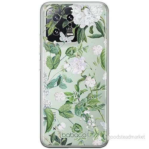 ERT GROUP mobiltelefonfodral för Xiaomi 13 originalt och officiellt licensierat Babaco mönster Flowers 034 optimalt anpassad till formen på mobiltelefonen, gedeeltelijk transparant 5905511907617