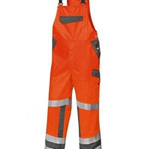 BP 1804-720-5332-50n latzhose, stretch-hängslen med klämmor, 305,00 g/m² förstärkt bomull, mörkgrå/svart, 50 n 4010365997255