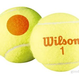 Wilson Wrt13730B Tennisbollar för Barn, Gul/Orange, 48 Pack 883813628605