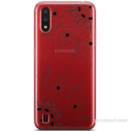ERT GROUP mobiltelefonfodral för Samsung A01 originalt och officiellt licensierat Babaco mönster Mandalas 003 Vit optimalt anpassad till formen på mobiltelefonen, gedeeltelijk transparant 5904805822995