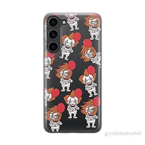 ERT GROUP mobiltelefonfodral för Samsung S23 originalt och officiellt licensierat Horror mönster It 007 optimalt anpassad till formen på mobiltelefonen, gedeeltelijk transparant 5905511427115