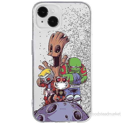 ERT GROUP mobiltelefonfodral för Apple Iphone 14 PLUS originalt och officiellt licensierat Marvel mönster Guardians of the Galaxy 017, med glitter overflow effekt 5905511608194