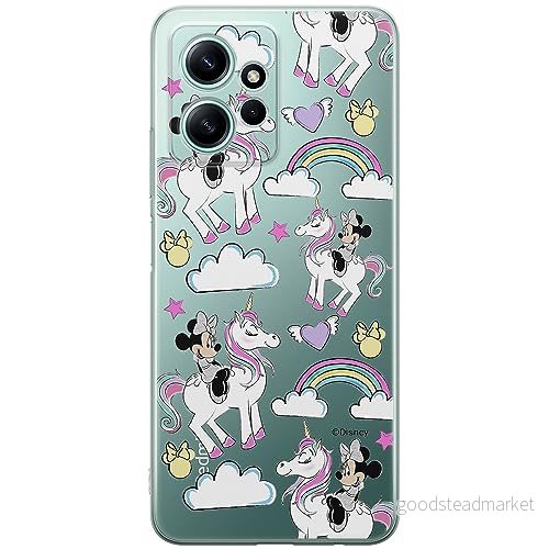ERT GROUP mobiltelefonfodral för Xiaomi REDMI NOTE 12 4G originalt och officiellt licensierat Disney mönster Minnie 037 optimalt anpassad till formen på mobiltelefonen, gedeeltelijk transparant 5905511937508