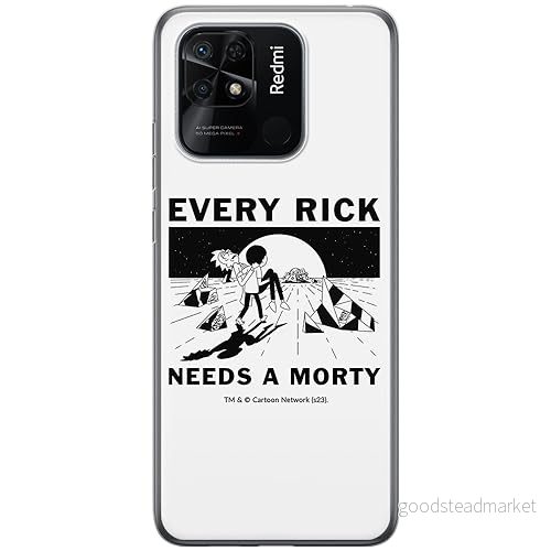 ERT GROUP mobiltelefonfodral för Xiaomi REDMI 10C originalt och officiellt licensierat Rick and Morty mönster & 045 anpassad till formen på mobiltelefonen, fodral tillverkad av TPU plast 5905795049812