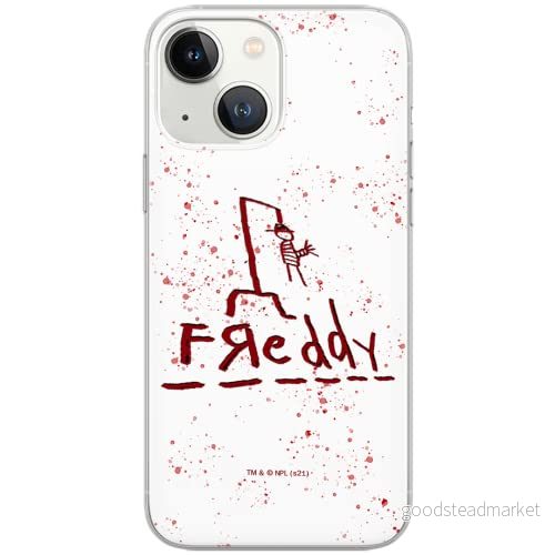 ERT GROUP mobiltelefonfodral för Iphone 13 originalt och officiellt licensierat Horror mönster Nightmare of Elm Street 009 anpassad till formen på mobiltelefonen, fodral tillverkad av TPU plast 5905511091590
