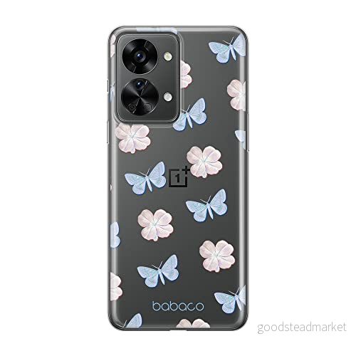 ERT GROUP mobiltelefonfodral för Oneplus NORD 2T 5G originalt och officiellt licensierat Babaco mönster Flowers 043 optimalt anpassad till formen på mobiltelefonen, gedeeltelijk transparant 5905511274252