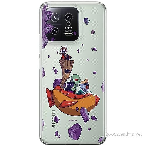 ERT GROUP mobiltelefonfodral för Xiaomi 13 originalt och officiellt licensierat Marvel mönster Guardians of the Galaxy 010 optimalt anpassad till formen på mobiltelefonen, gedeeltelijk transparant 5905511912376