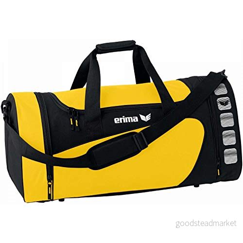 Erima Club 5 sportväska (723333), gul/svart, M 4043523484618