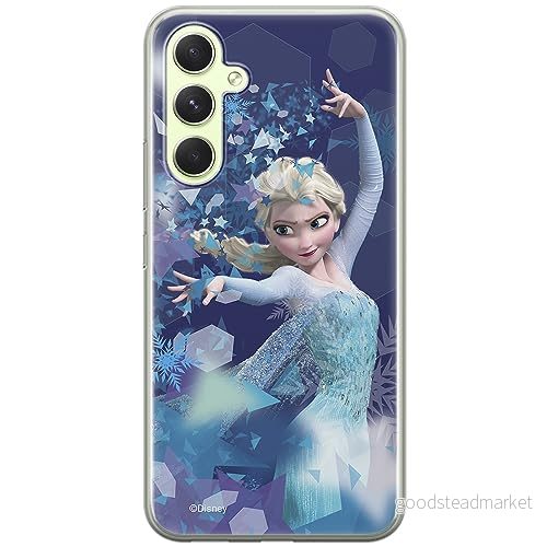 ERT GROUP mobiltelefonfodral för Samsung A54 5G originalt och officiellt licensierat Disney mönster Elsa 011 optimalt anpassad till formen på mobiltelefonen, fodral tillverkad av TPU plast 5905511815677
