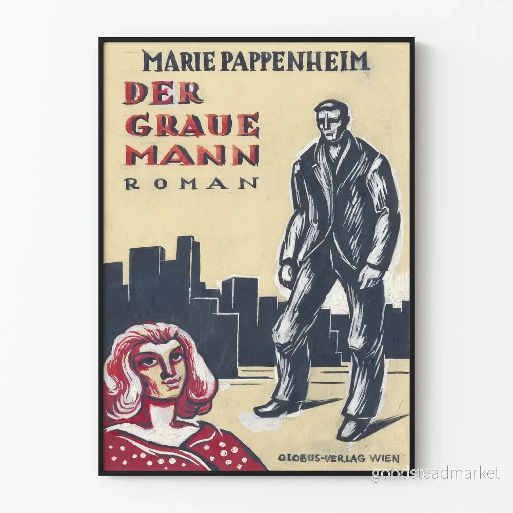 Vintagebokaffisch Der Graue Mann av Marie Pappenheim