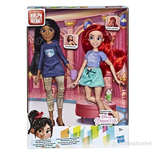 Disney prinsessor Comfy Squad Ariel och Pocahontas, dockor för film kaos i nätet med fritidskläder tillbehör 5010993632169