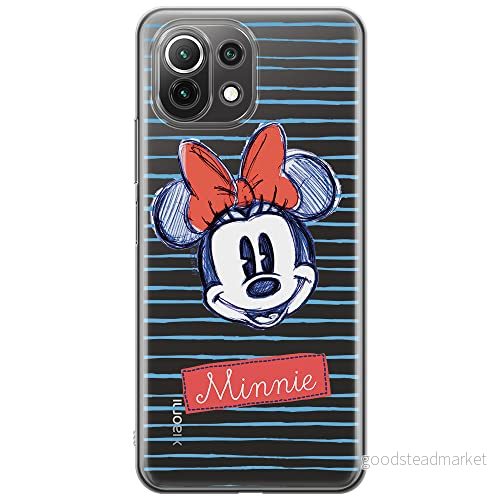 ERT GROUP mobiltelefonfodral för Xiaomi 11 LITE 4G/5G originalt och officiellt licensierat Disney mönster Minnie 011, gedeeltelijk transparant 5903932698732