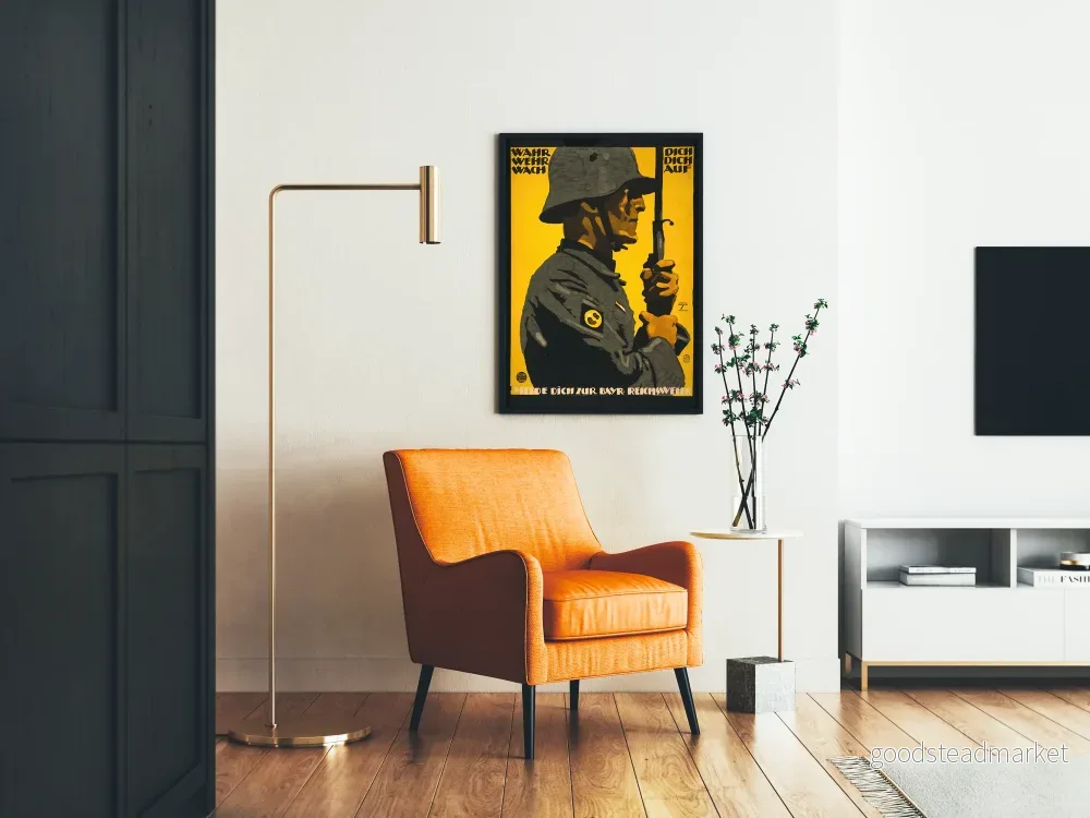 Vintage väggposter med tysk soldat Reichswehr - Bild 2