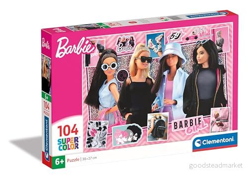 Clementoni Pussel Barbie 104 Bitar Supercolor, För Barn, 25754 8005125257546