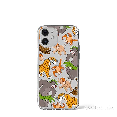 ERT GROUP mobiltelefonfodral för Iphone 12 Mini originalt och officiellt licensierat Disney mönster Jungle Book 003 optimalt anpassad till formen på mobiltelefonen, gedeeltelijk transparant 5905131781819